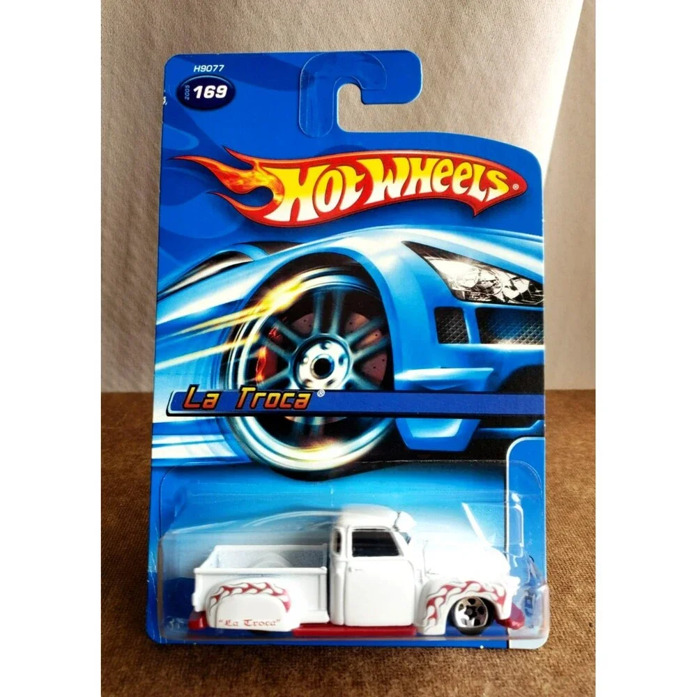 VTG 2005 Hot Wheels LA TROCA White #169 MAINLINE Lowrider Truck 1:64 #H9077 5SP